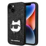 Etui Karl Lagerfeld Glitter Choupette Patch Na Iphone 14 Plus - Czarne