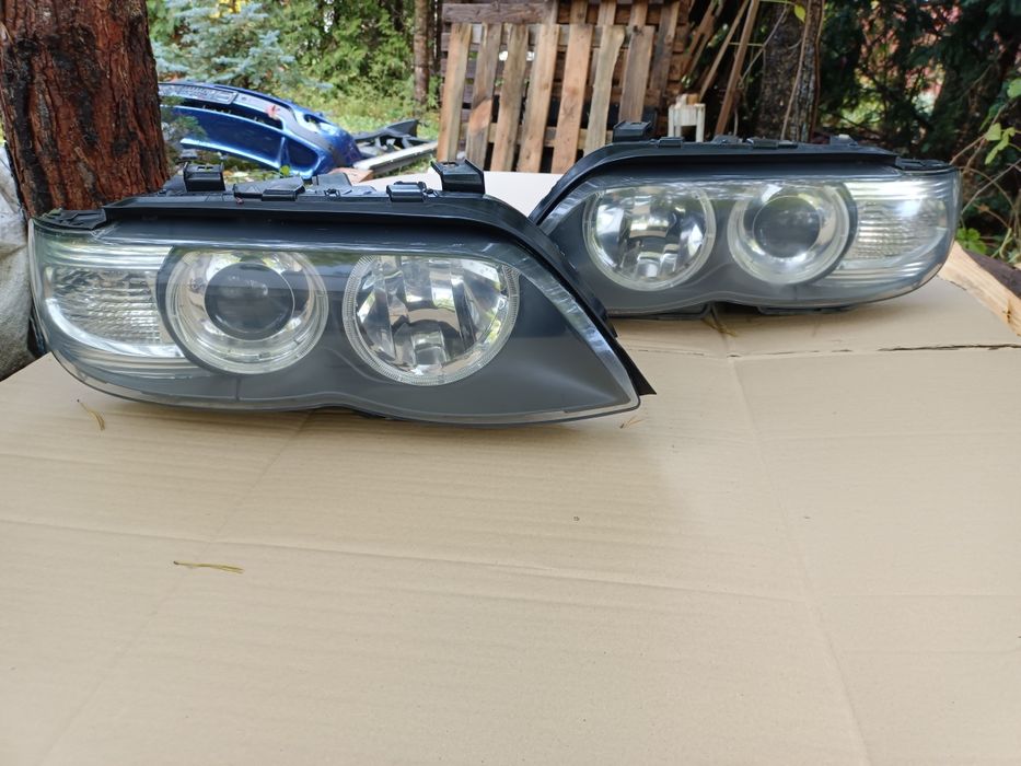 Komplet lamp przód przednie xenon BMW X5 e53 lift Europa