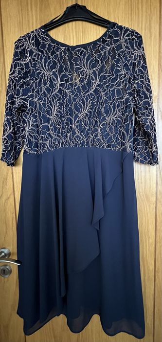 Vestido festa curto azul