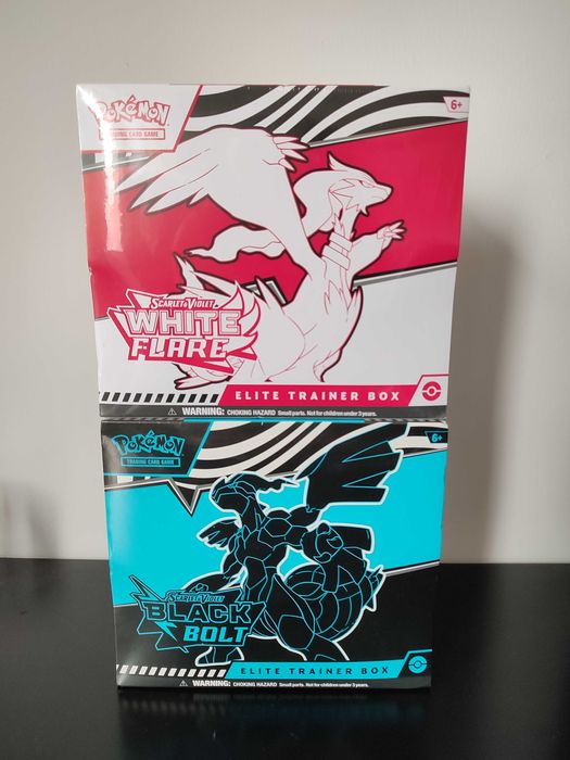 Pokémon ETB Black Bolt e White Flare
