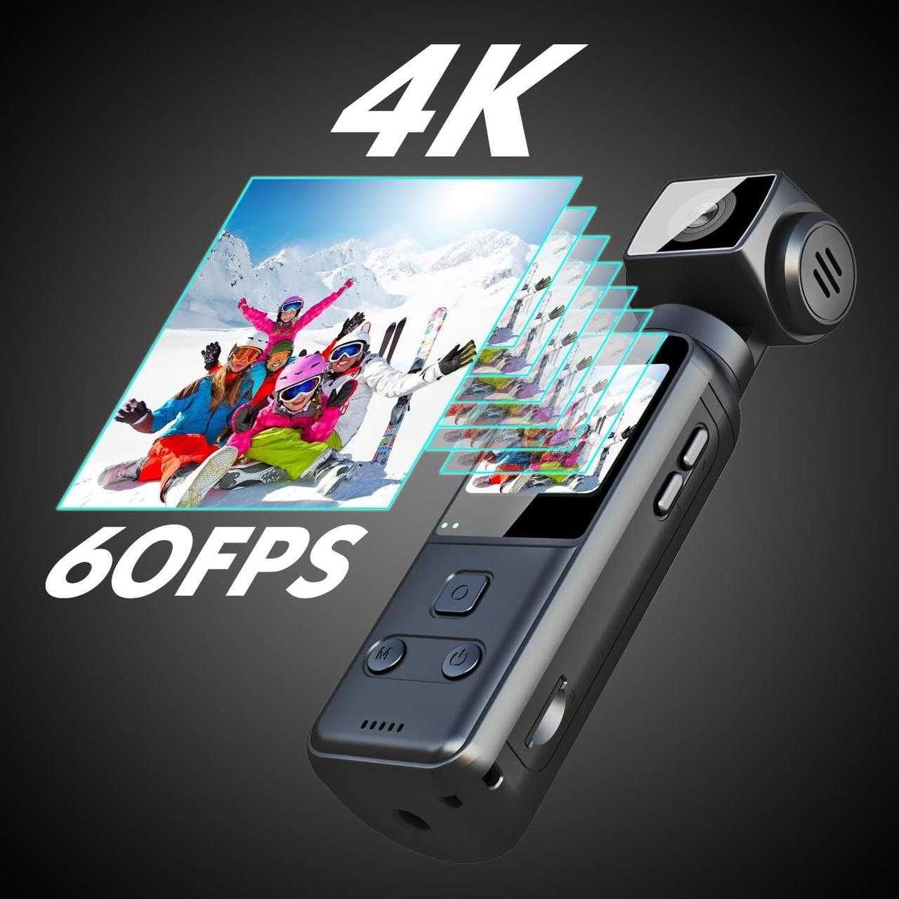 Мини камера WiFI 4K камера, екшн камера, камера для блогера.