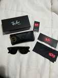 nowy Ray-Ban Wayfarer Sunglasses Black/Green RB2140