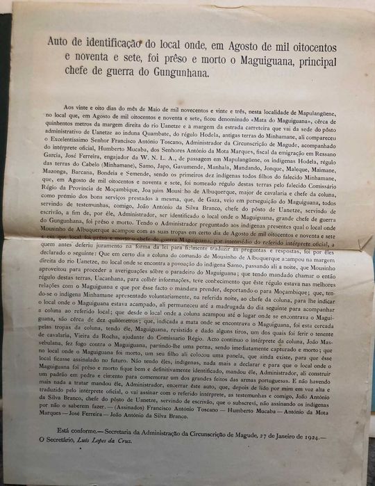 Inauguração ao Monumento a Joaquim Mousinho de Albuquerque