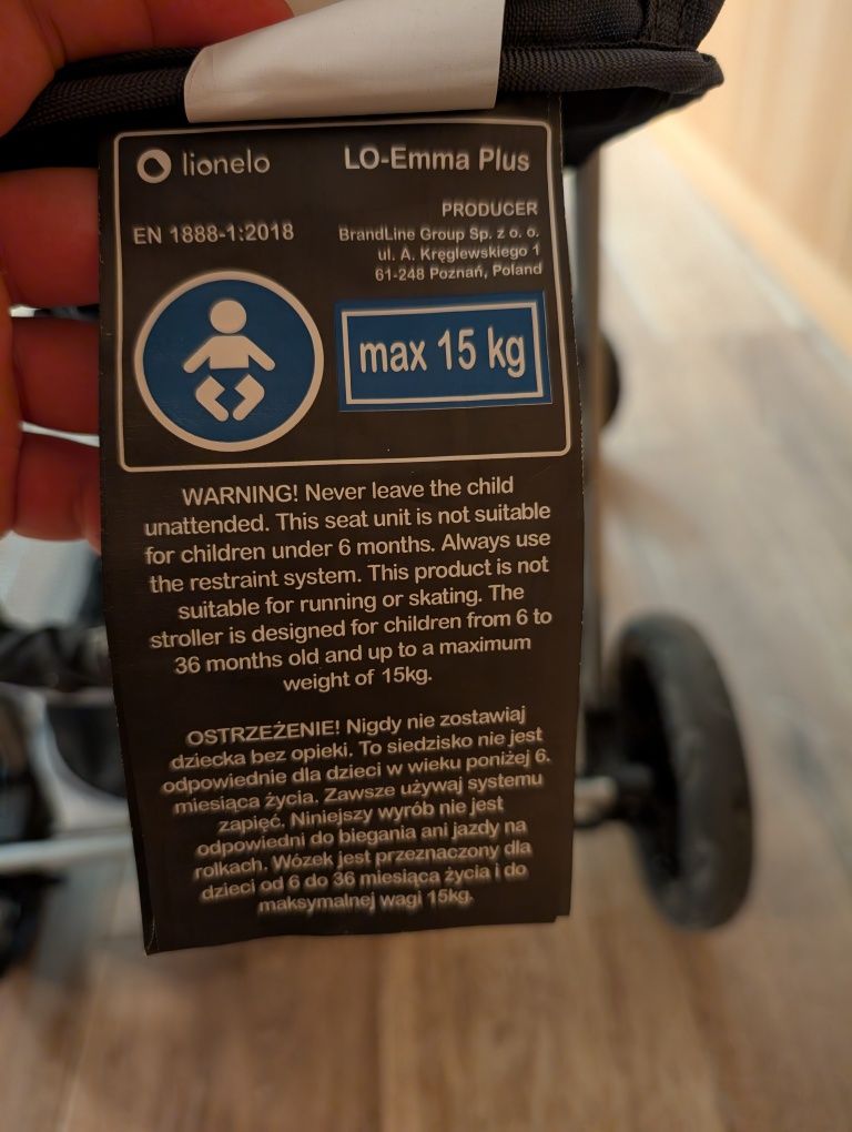 Carrinho de Bebé Lionelo Emma Plus