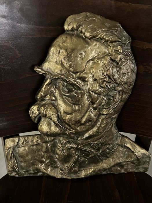 Piłsudski mosiężny ręcznie robiony