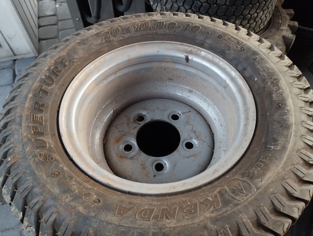 Opony do kosiarki 20x10.00-10 z felgami i bez
