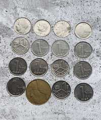 Zestaw monet Belgia Monety Belgique 1 Frank 5 frank numizmatyka