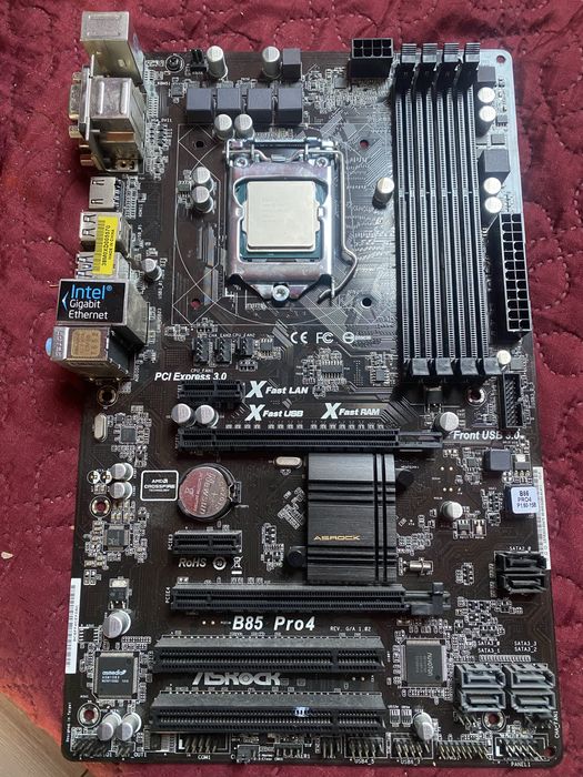 Płyta główna + procesor + chłodzenie + RAM 16GB