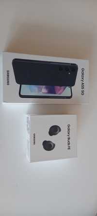 Telefon Samsung A 55 5G i sluchawki Galaxy Buds Fe