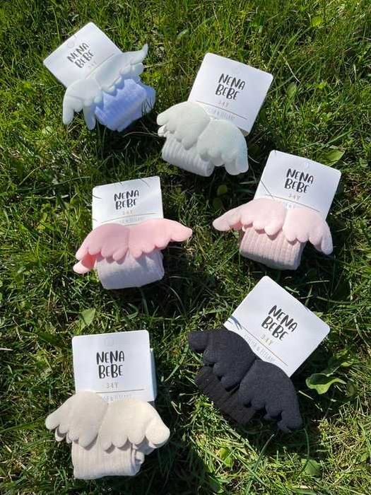 Podkolanówki ze skrzydełkami NENA BEBE