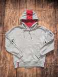 Szara bluza z kapturem hoodie Alpha industries vintage rbf