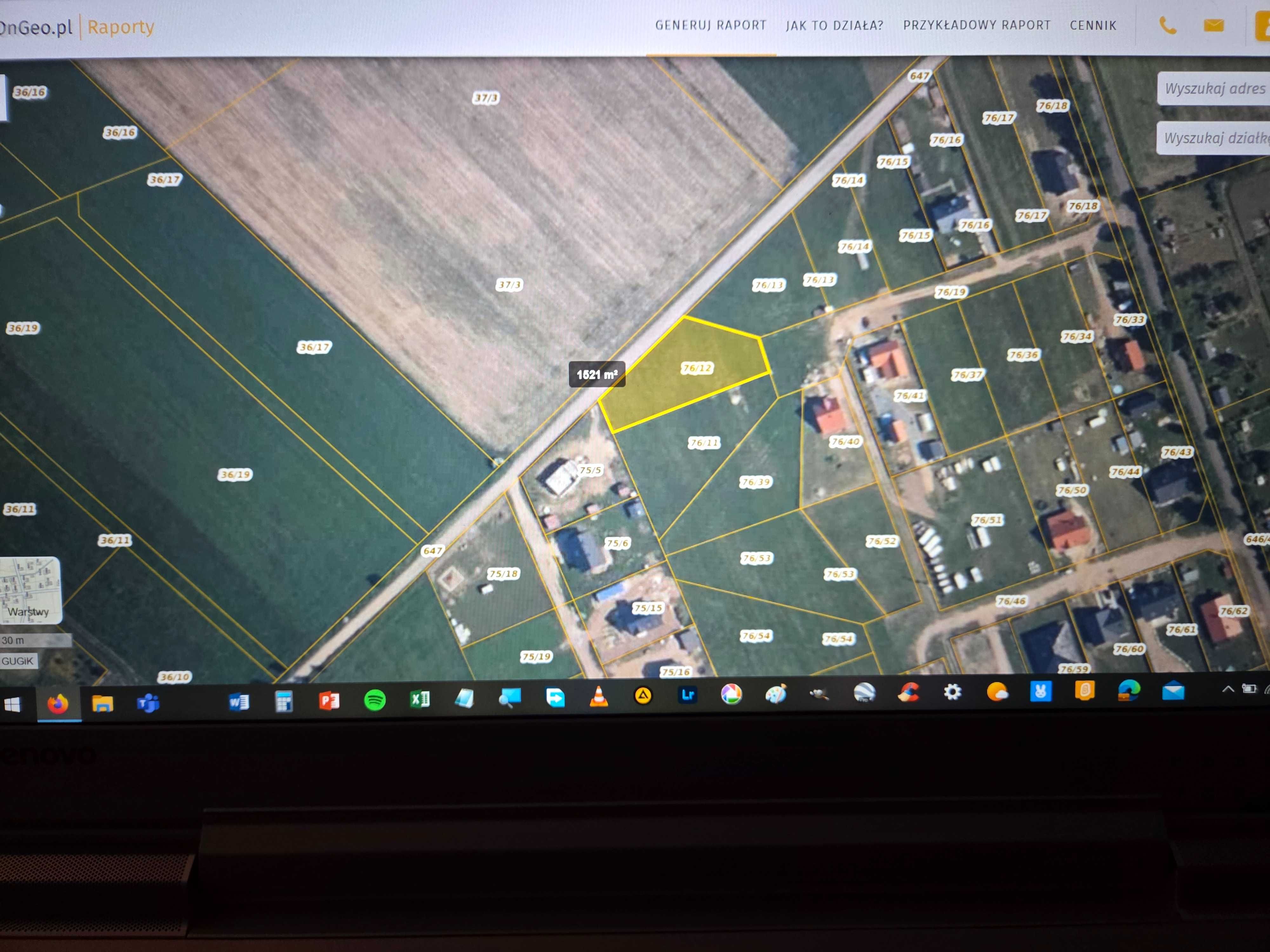 Działka z warunkami zabudowy 1522m2 Piecki ul.Agrestowa