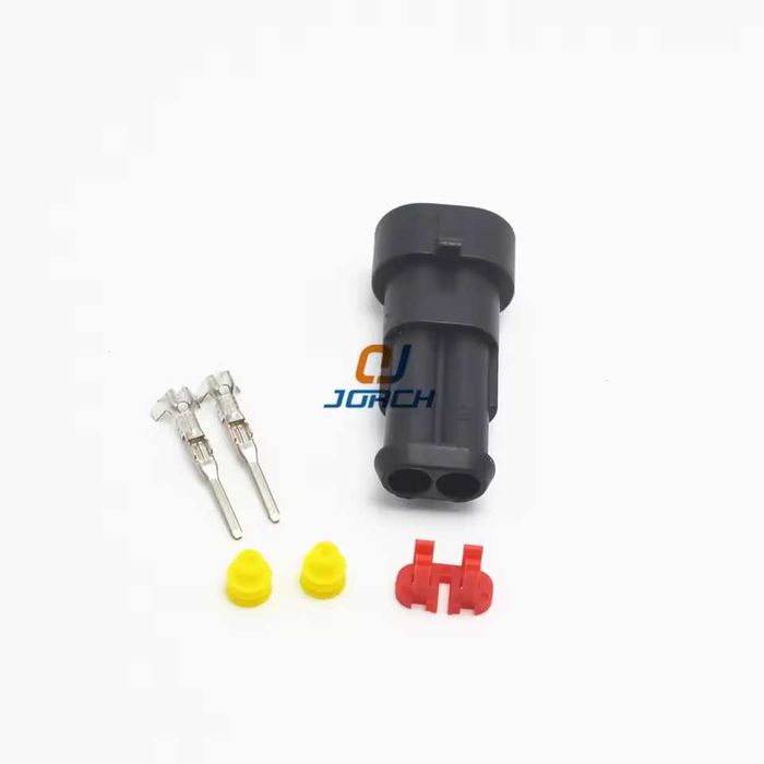 Разъемы герметичные EMT 2pin Superseal 1.5 (штекер+гнездо) 1-1330
