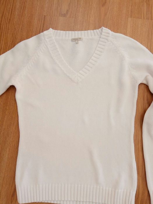 Blusa de algodão tricotado Massimo Dutti