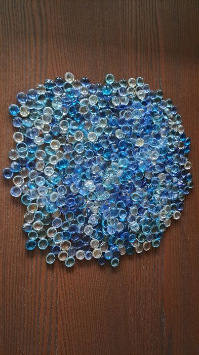 Szklane kamyczki szkielka ozdobne 1894 g