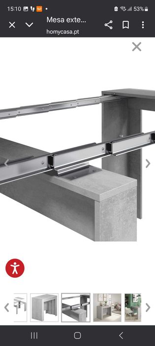 Aparador/mesa extensível