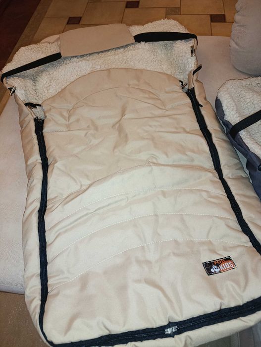 Зимовий конверт на овчині для двійнят/близнят