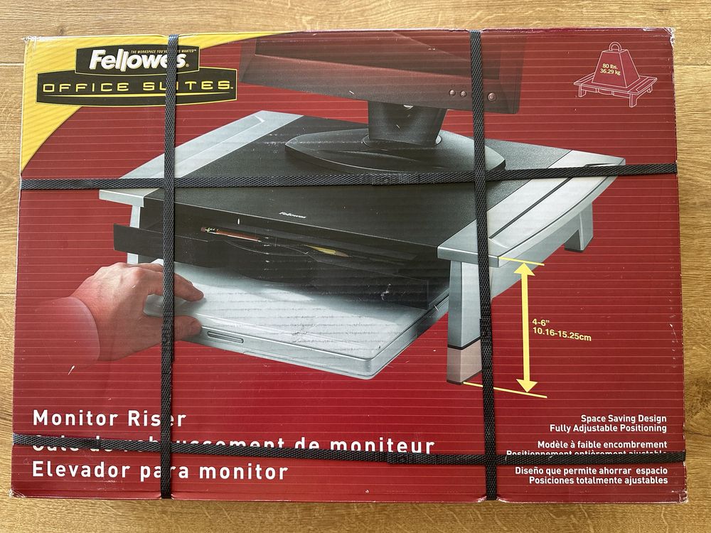 Podstawa pod monitor Fellowes z dodatkowa szuflada Premium