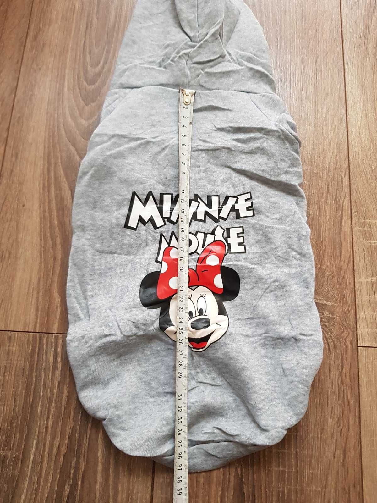 Szara bluza z kapturem dla psa Myszka Minnie Disney XL