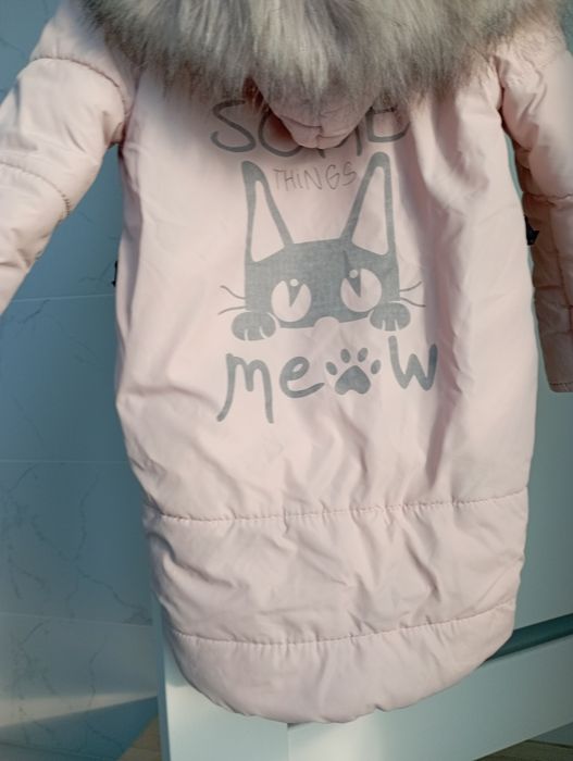 Продам пуховик для дівчинки 4-5 років теплий зимовий зріст 110