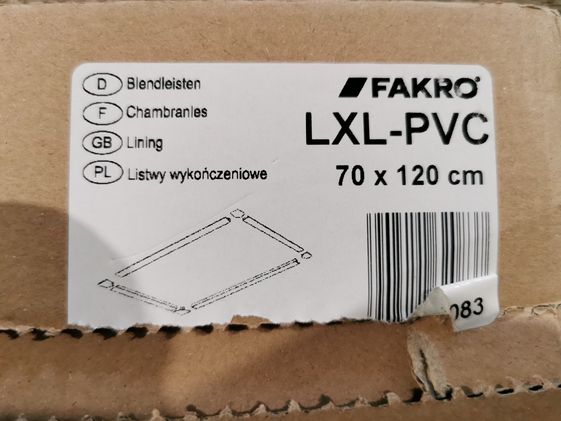 Listwy Fakro lxl PVC