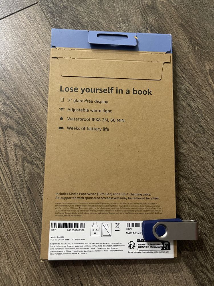 Електронна книга Amazon Kindle Paperwhite 12th Gen. 2024 16Gb