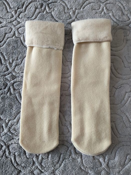 2 pary ciepłe SKARPETY GRUBE ANGORA 39-42 unisex