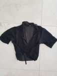 Casaco bolero em tule preto