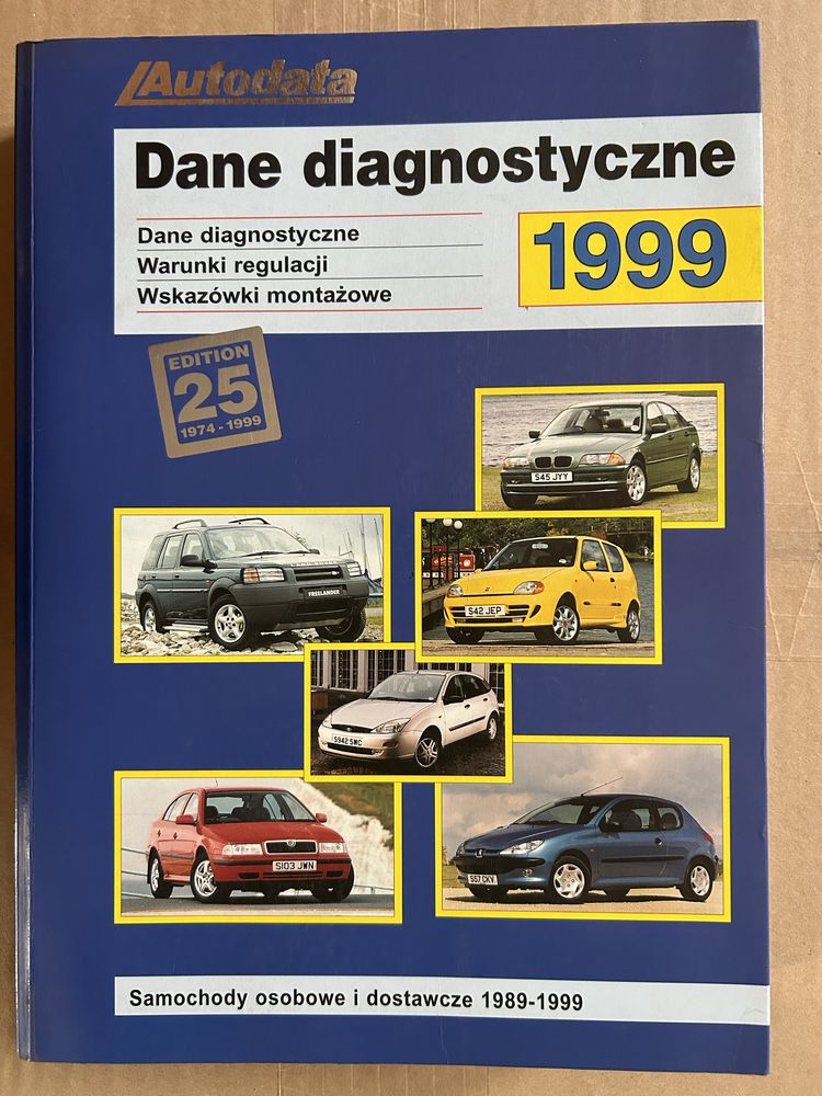 Książka AUTODATA - Dane diagnostyczne sam. osobowych i dost. 1989-99
