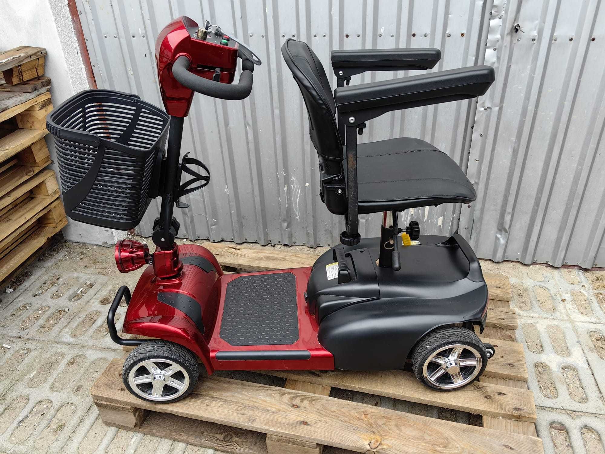Skuter elektryczny wózek pojazd seniora inwalidzki SKŁADANY mały urlop