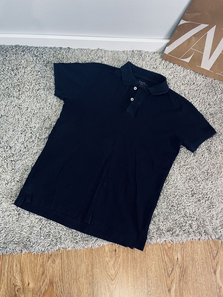 Meski t-shirt basic z kolnierzykiem typy polo rozm M basic elegancka