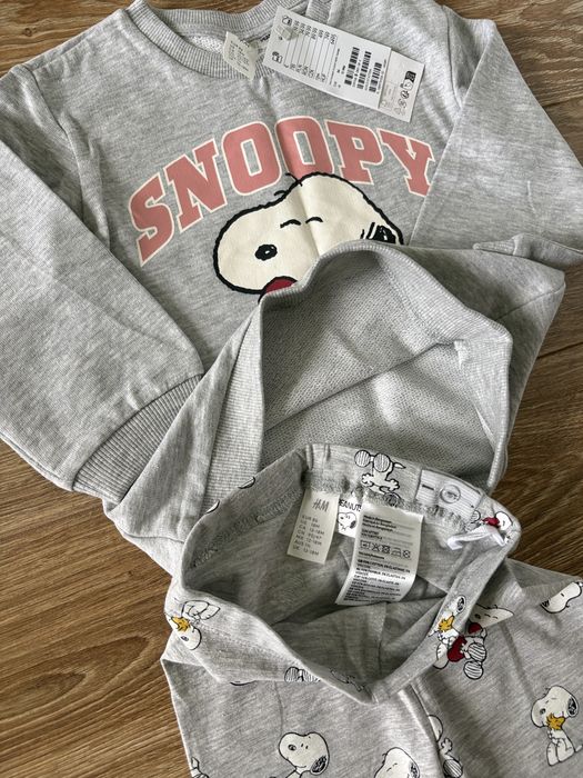 Zestaw bluza i legginsy H&M rozmiar 86 Snoopy