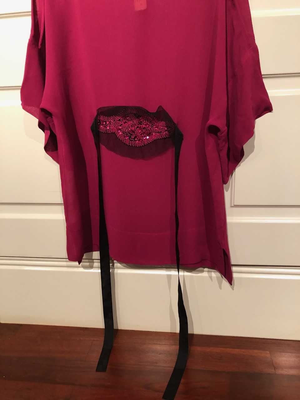 blusa / túnica cor de rosa  marca YOKANA tamanho M