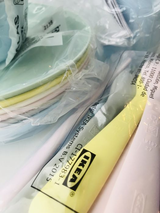 Ikea - Zestaw Miski, Talerze, Kubki, Sztućce Cena/Całość. Nowe