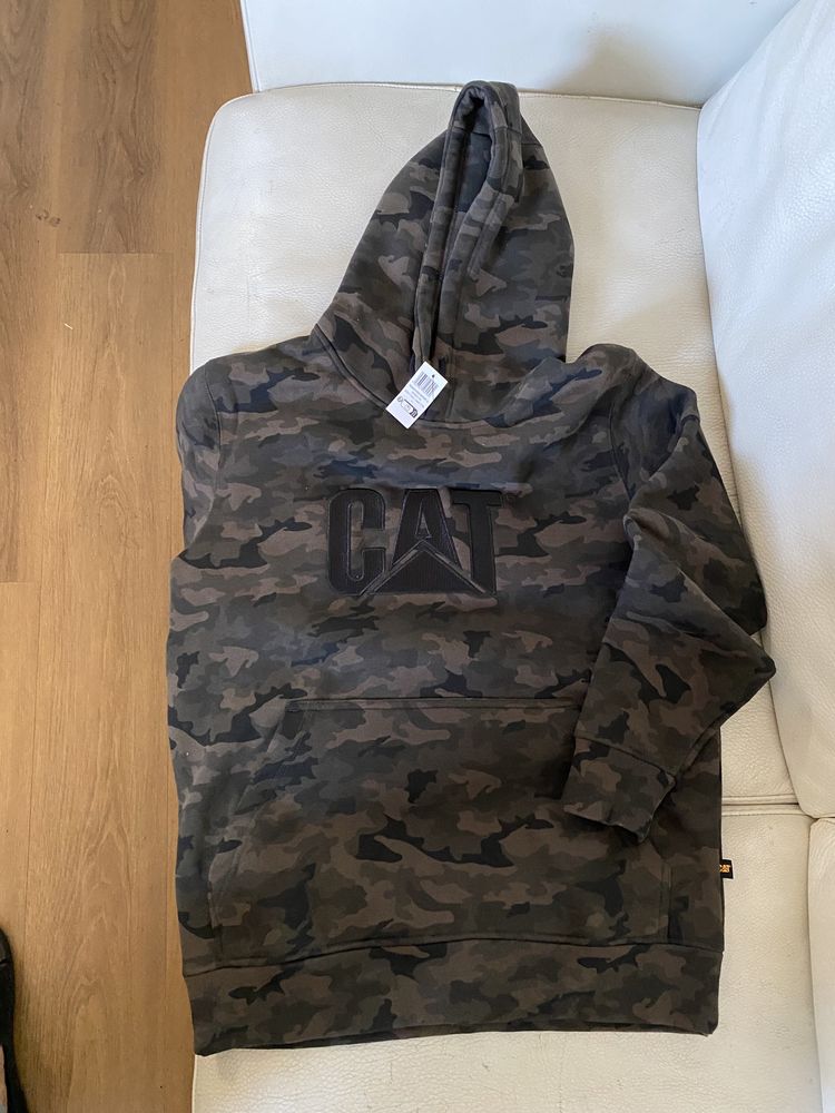 CAT hoodie nowa bluza CATERPILLAR moro/ camouflage