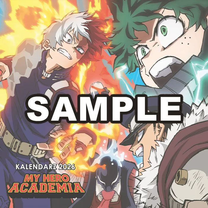 Kalendarz 2026 My Hero Academia ścienny. Studio JG kalendarze