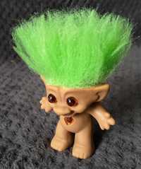 Figurka z tworzywa Troll zielone włosy