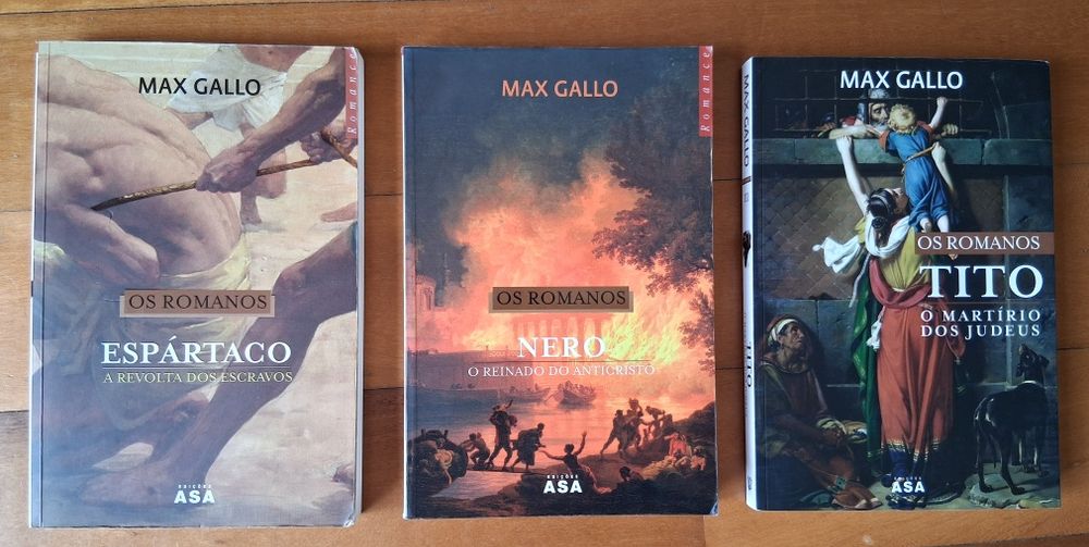 Max Gallo. Os Romanos, 3 livros
