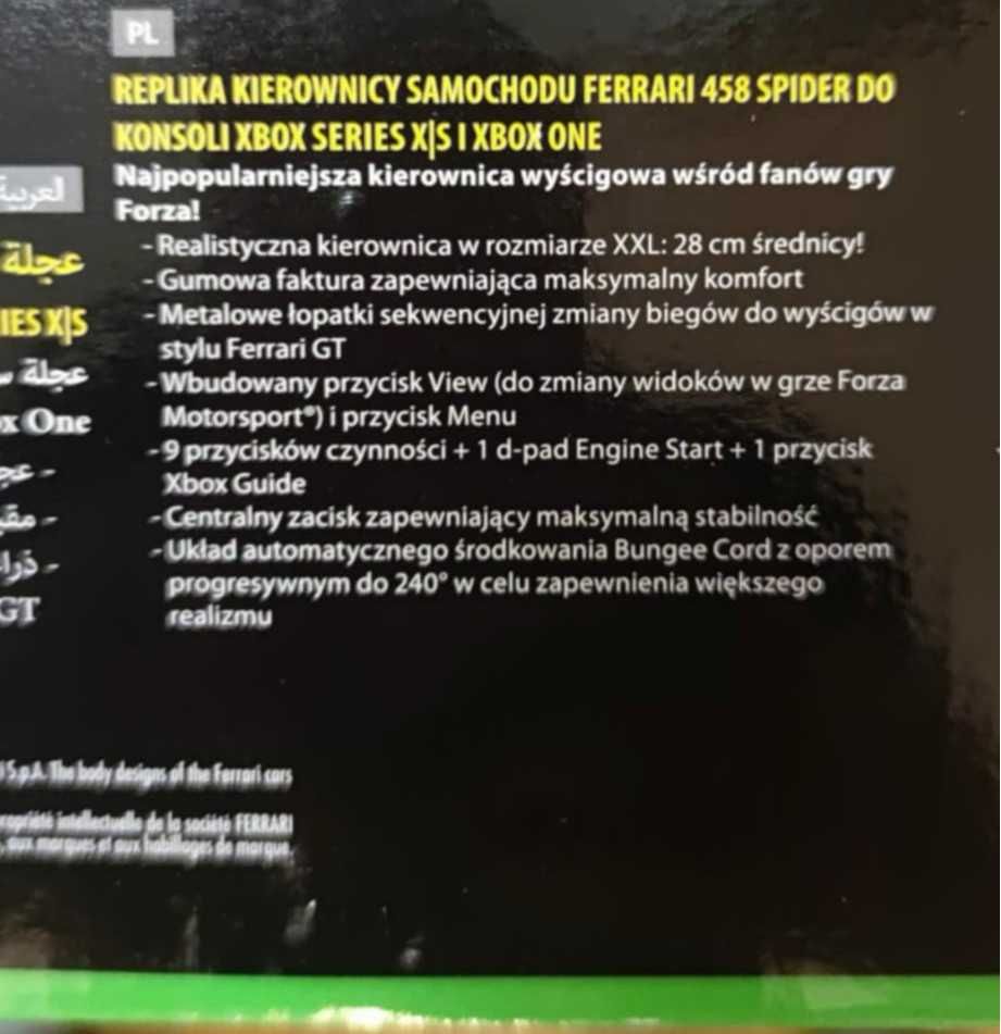 kierownica Thrustmaster Ferrari 458 Spider (Xbox)