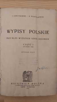 Wypisy dla klas wyższych 1923r., historia literatury, biały kruk
