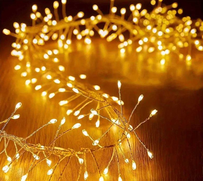 Гірлянда їжак (теплий колір) / працює від USB / 11 метрів / 300ламп