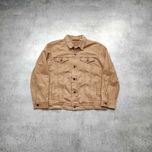 MĘSKA PREMIUM Kurtka Denim Jeansowa Beż Levis Katana JEANS Elegancka