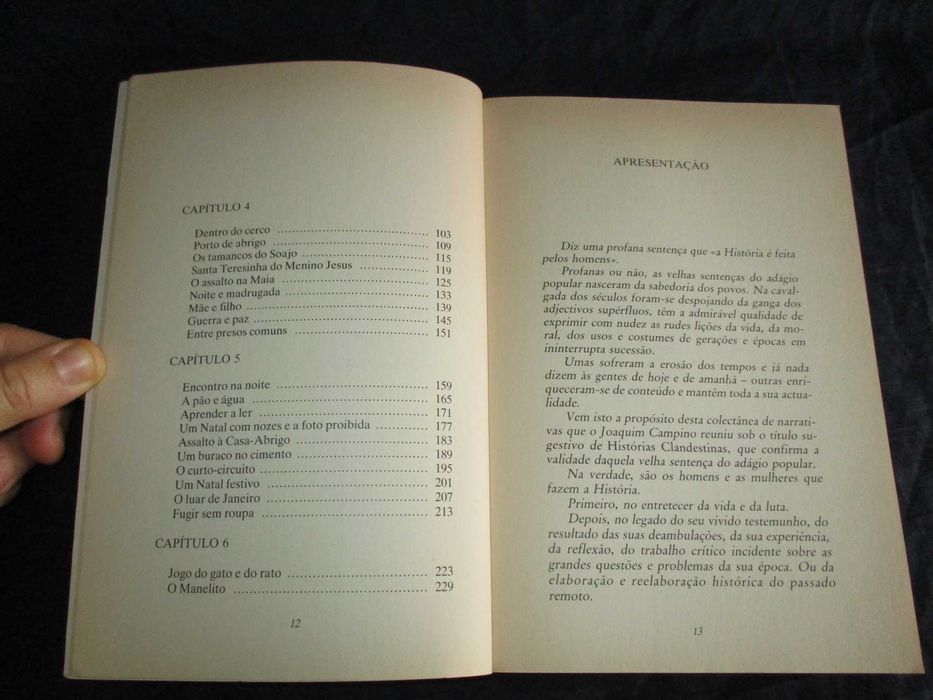 Livro Histórias Clandestinas Joaquim Campino