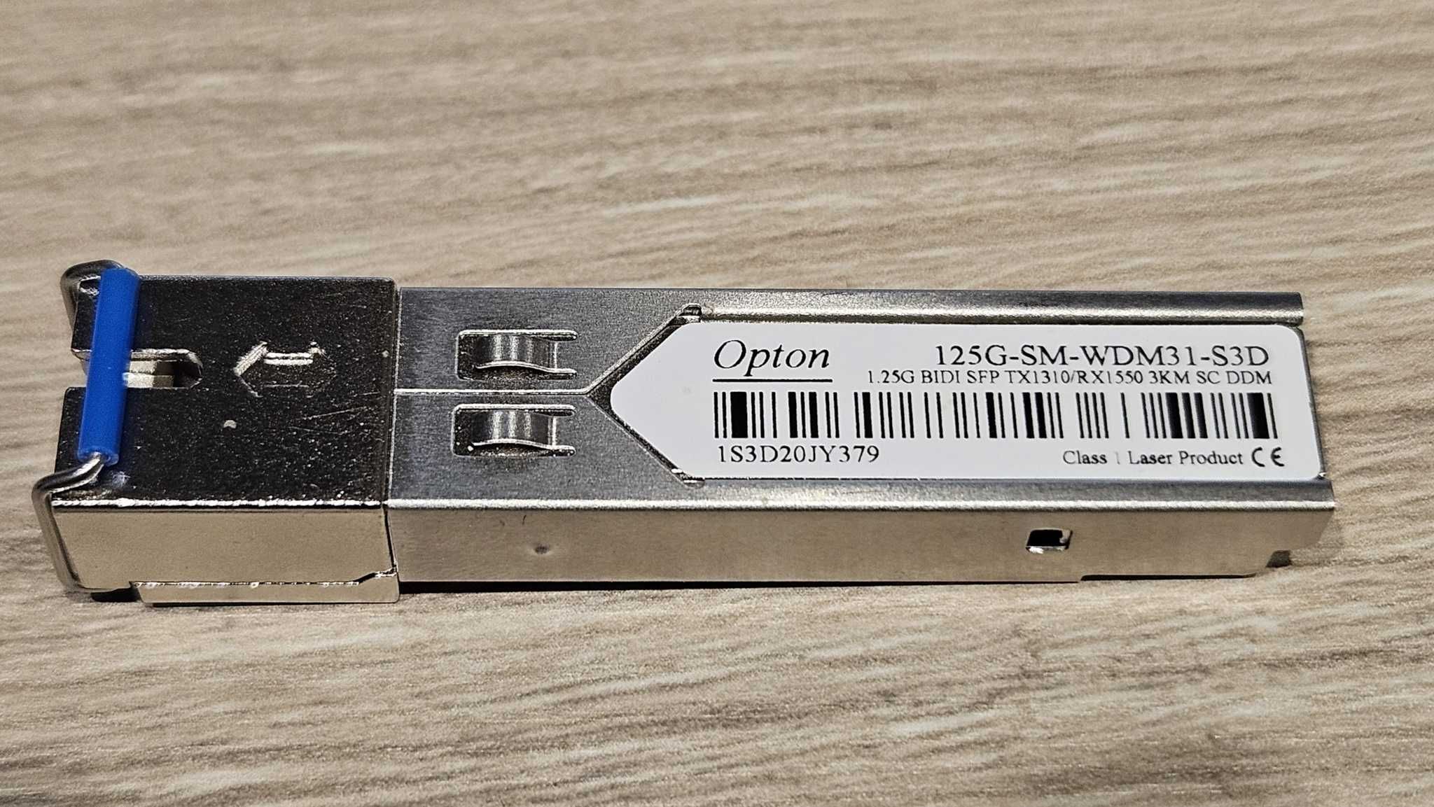 Moduł SFP, WDM, 1.25Gbps, SM SC, 10dB, 3km, TX1310, DDM
