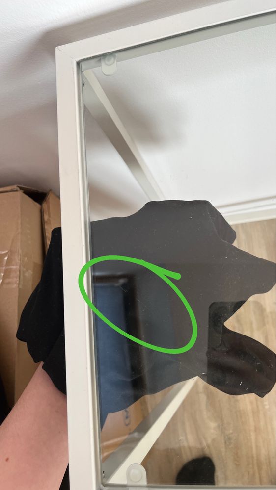 Konsola szklana biurko szafka