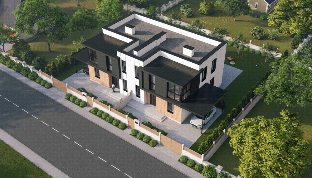 Продам дуплекс, Газовик, від забудовника, сучасний проєкт на 4,5 сот