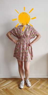 Sukienka letnia wnkwiaty, sukienka zwiewna Orsay, idealny stan