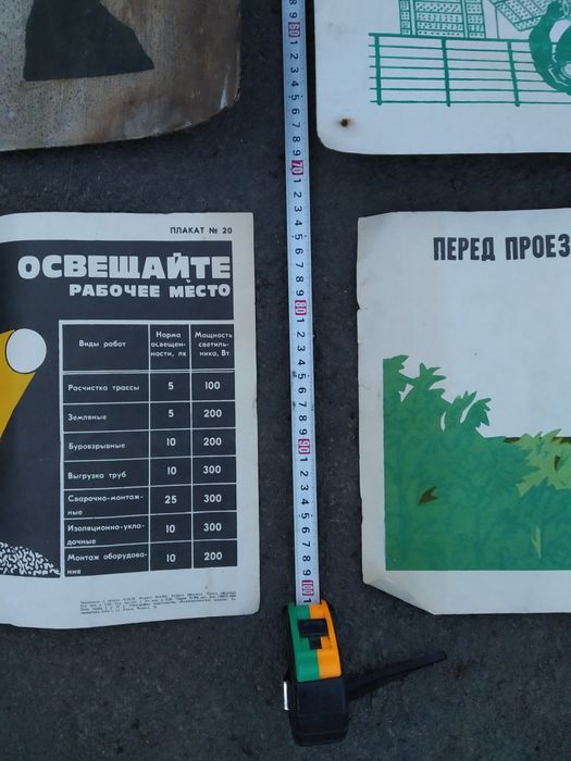 Плакати з техніки безпеки СССР