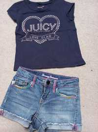 104 zestaw koszulka Juicy Conture oraz jeansowe spodenki Tommy Bahama.