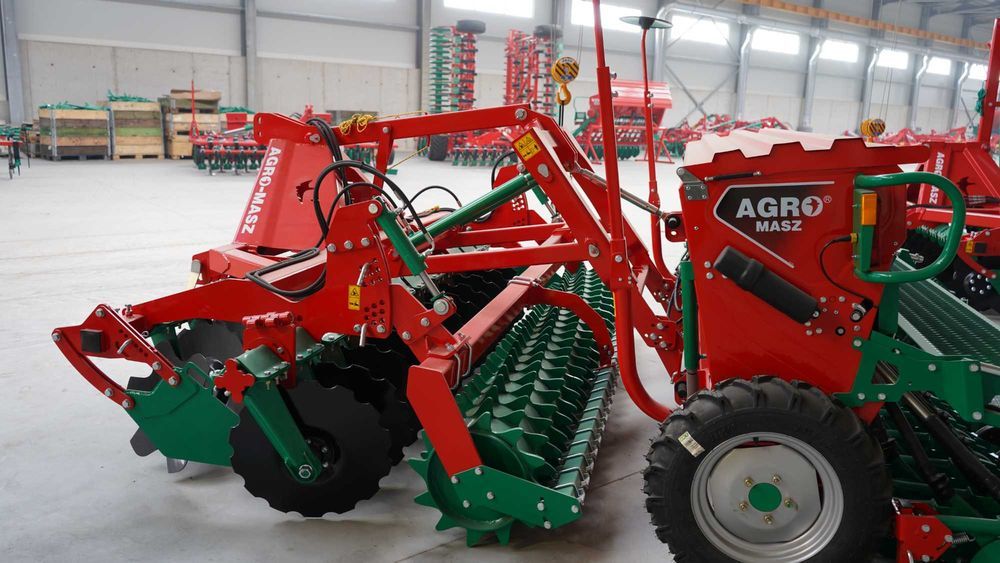 Brona Agregat Talerzowy Uprawowo-Siewny AGRO-MASZ AT 2,5m 2,7m 3m